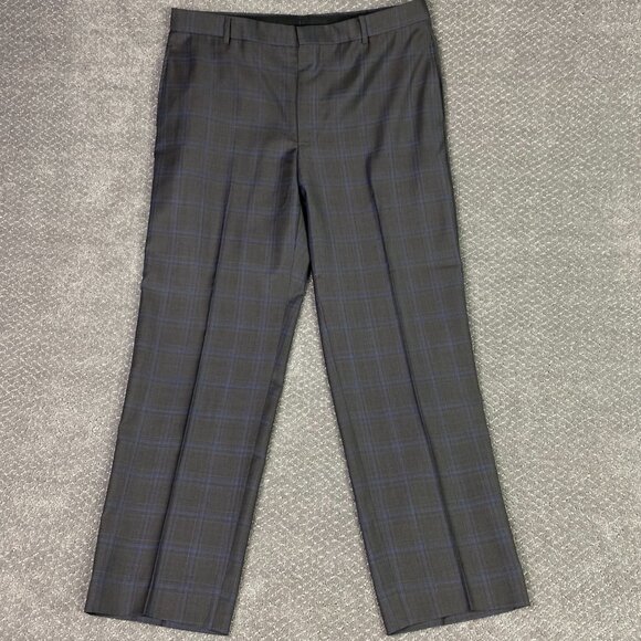 Saks Fifth Avenue Ermenegildo Zegna Cloth Suit 42R Pants 36 Brown Blue Wool - Picture 13 of 16